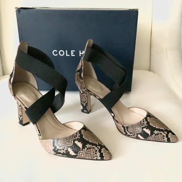 Cole Haan Womens Maikki Snake Leather Pumps - Picture 8 of 10